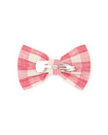 Hair slide  - Red Cotton and Lyocell