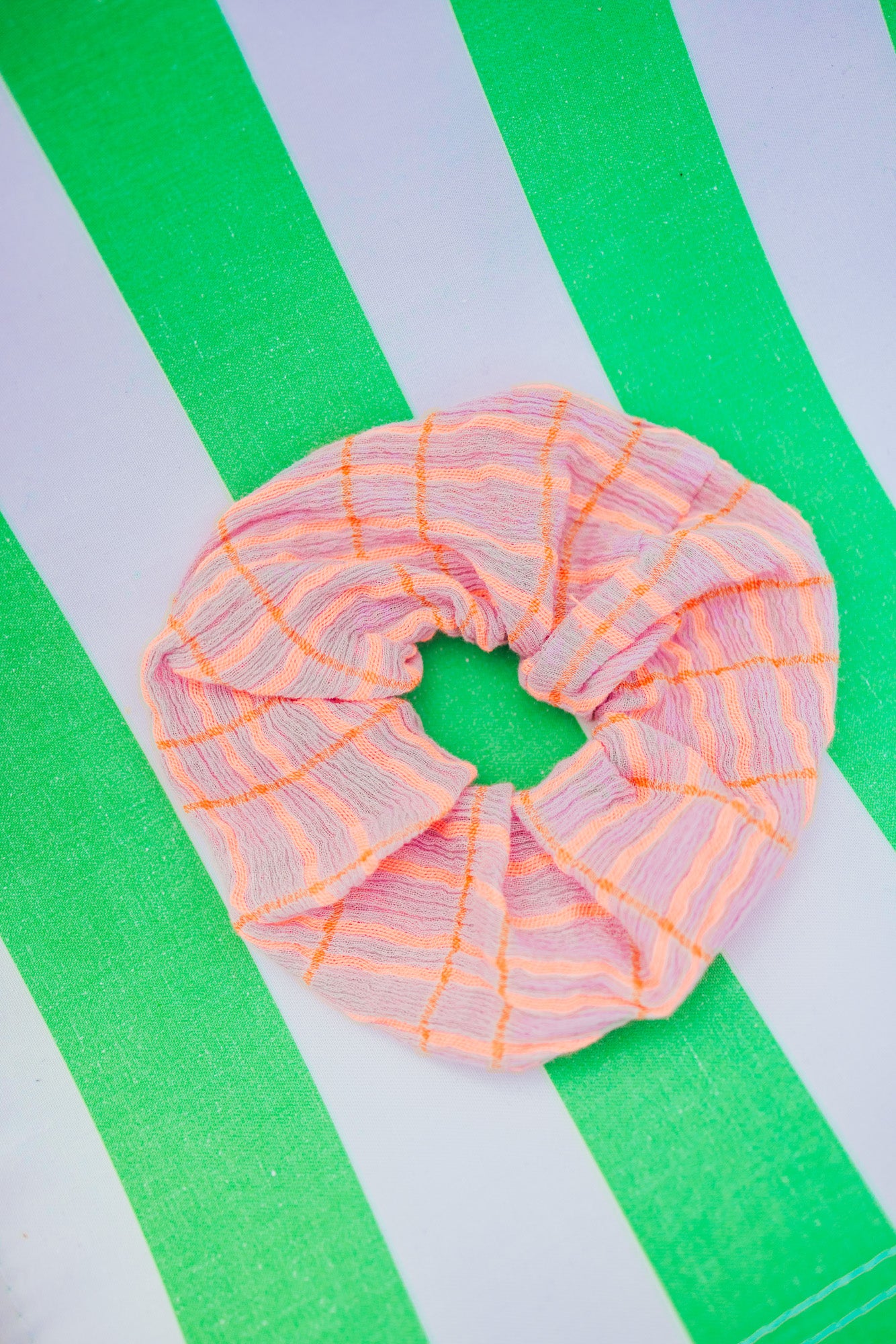 Scrunchie - Purple cotton crepon
