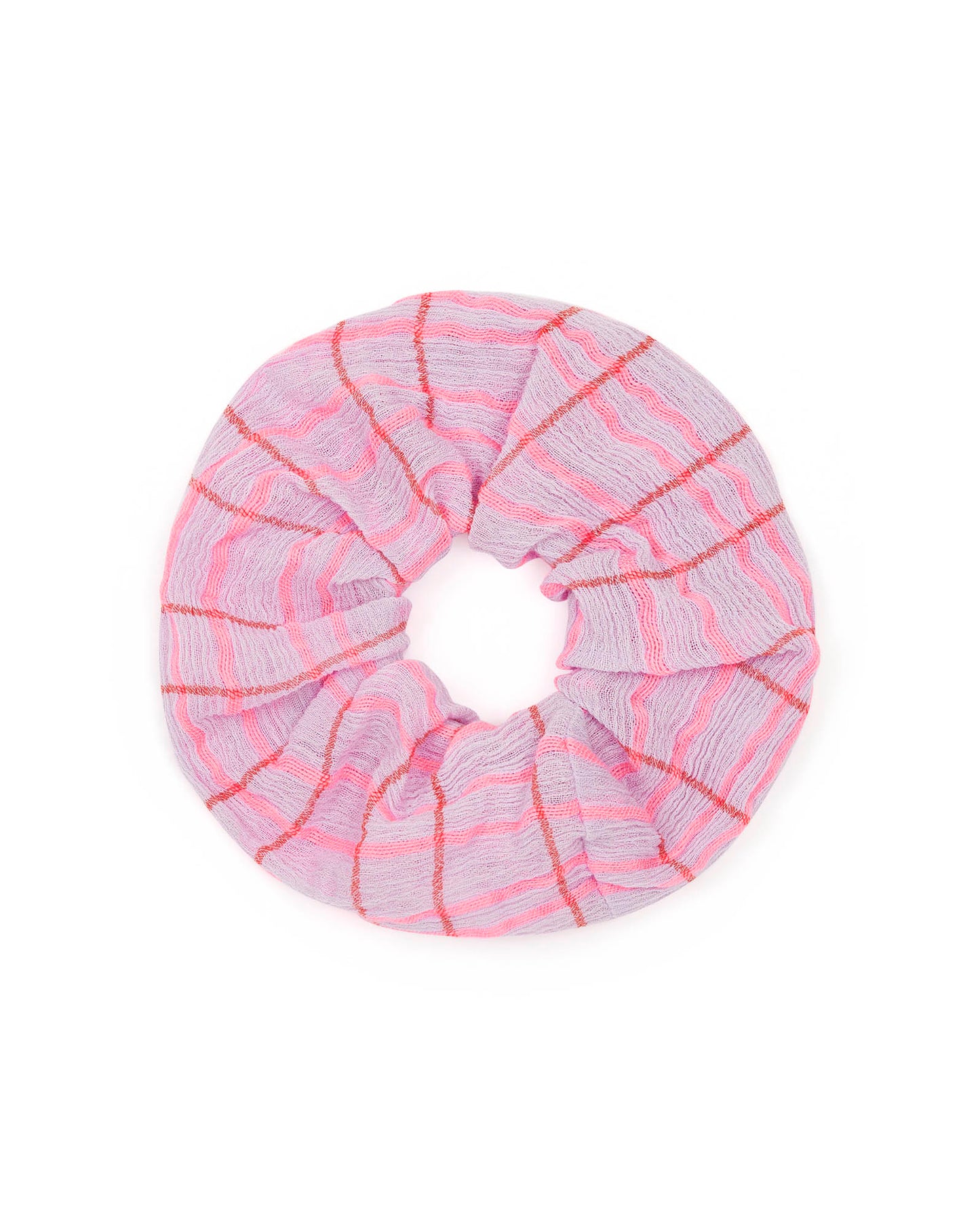 Scrunchie - Purple cotton crepon