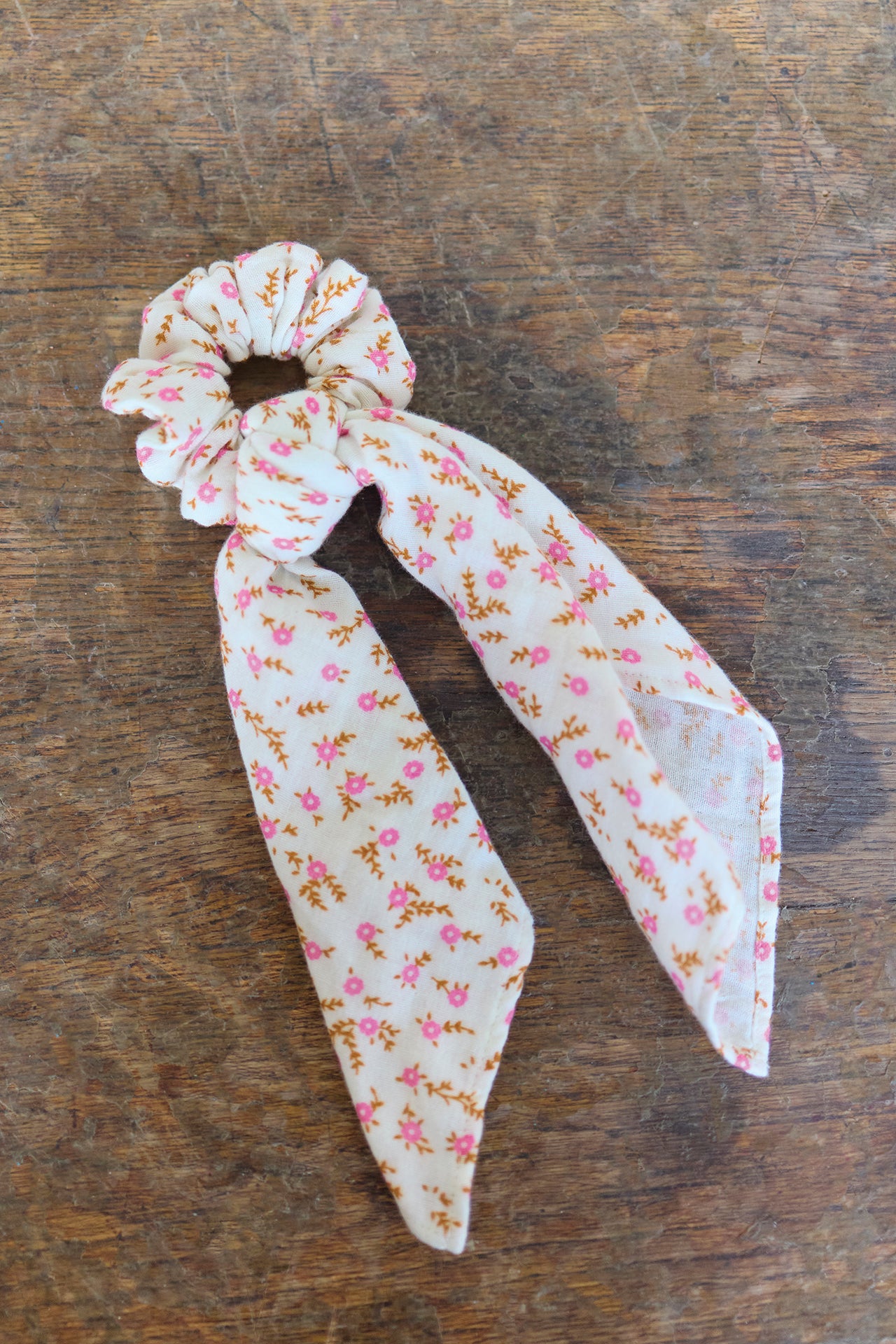 Lot de 2 chouchous - Fleuri en velours