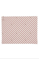 Pochette ordinateur - Sacha damier rose