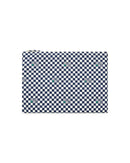Pochette ordinateur - Sacha damier bleu