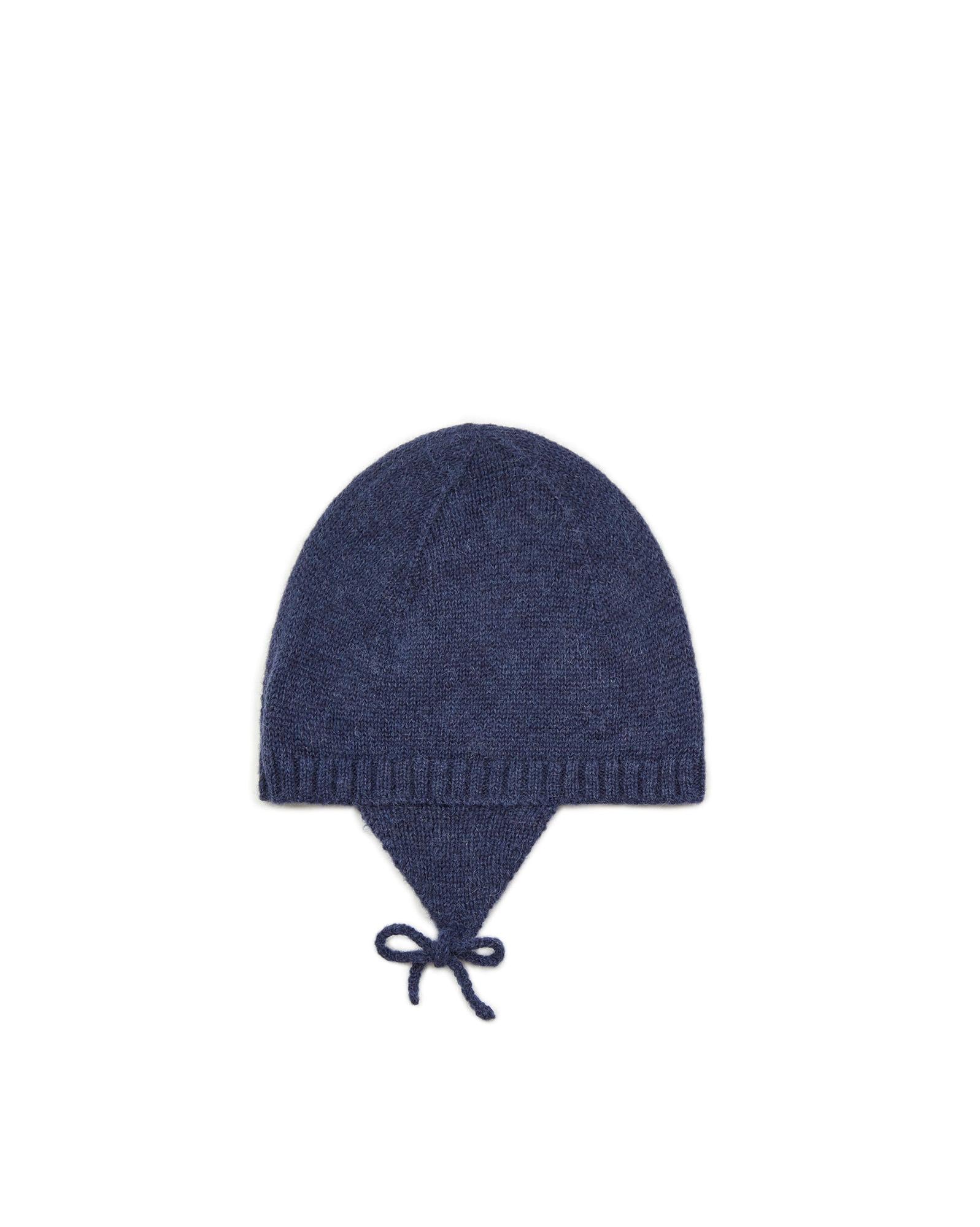 Bonnet Mulot bleu en tricot