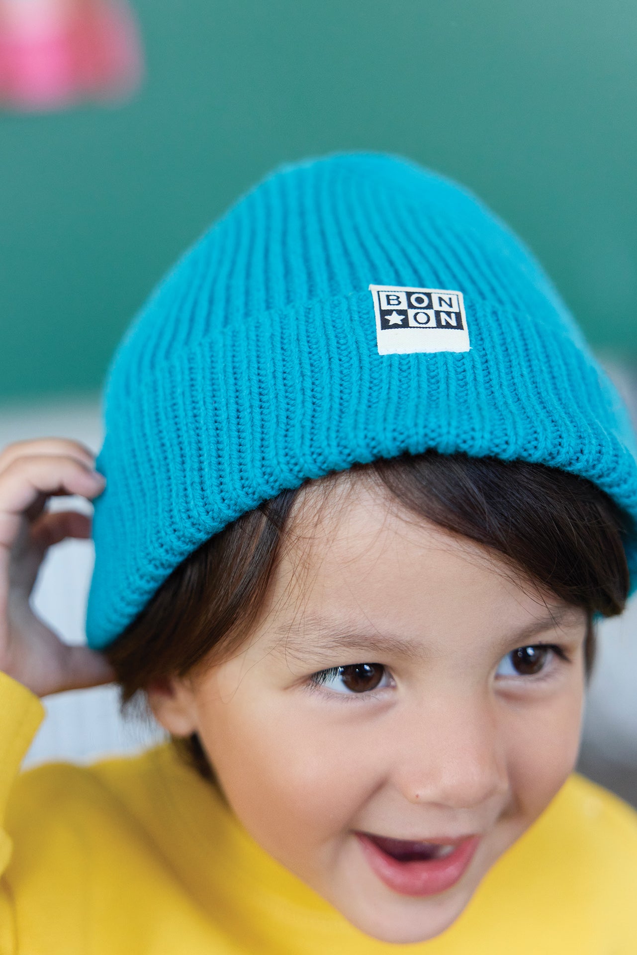 Bonnet - Bleu en tricot