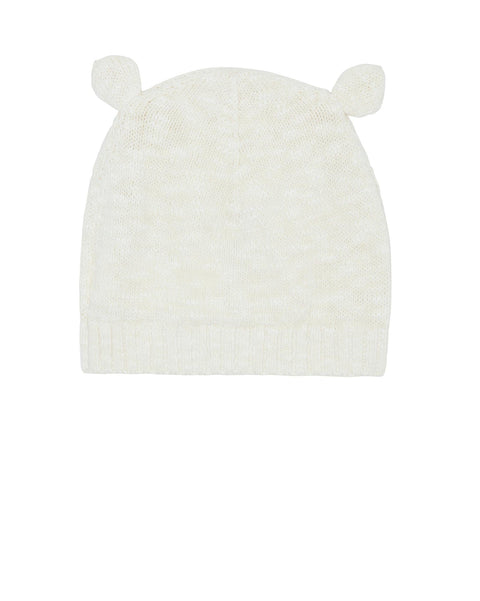 Bonnet - Teddy beige en maille jacquard - Image principale