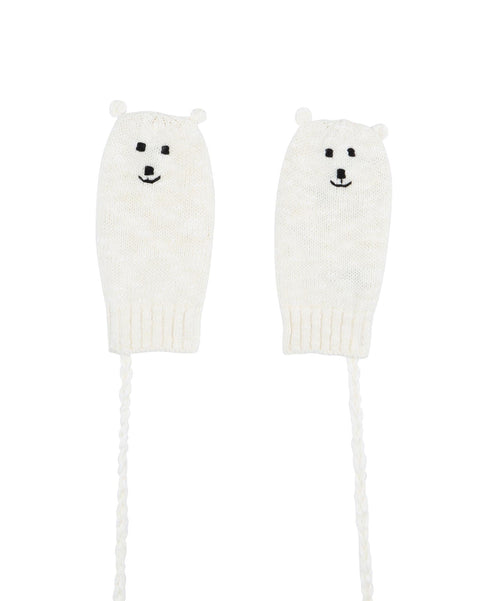 Mitten - Teddy beige en maille jacquard - Image principale