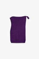 Cagoule - Violette en tricot