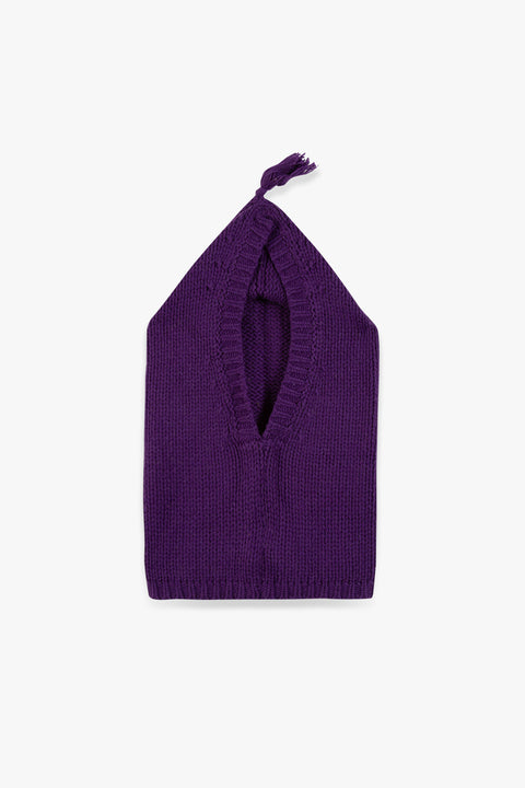 Cagoule - Violette en tricot - Image principale