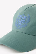 Cap - MONA green cotton embroidered