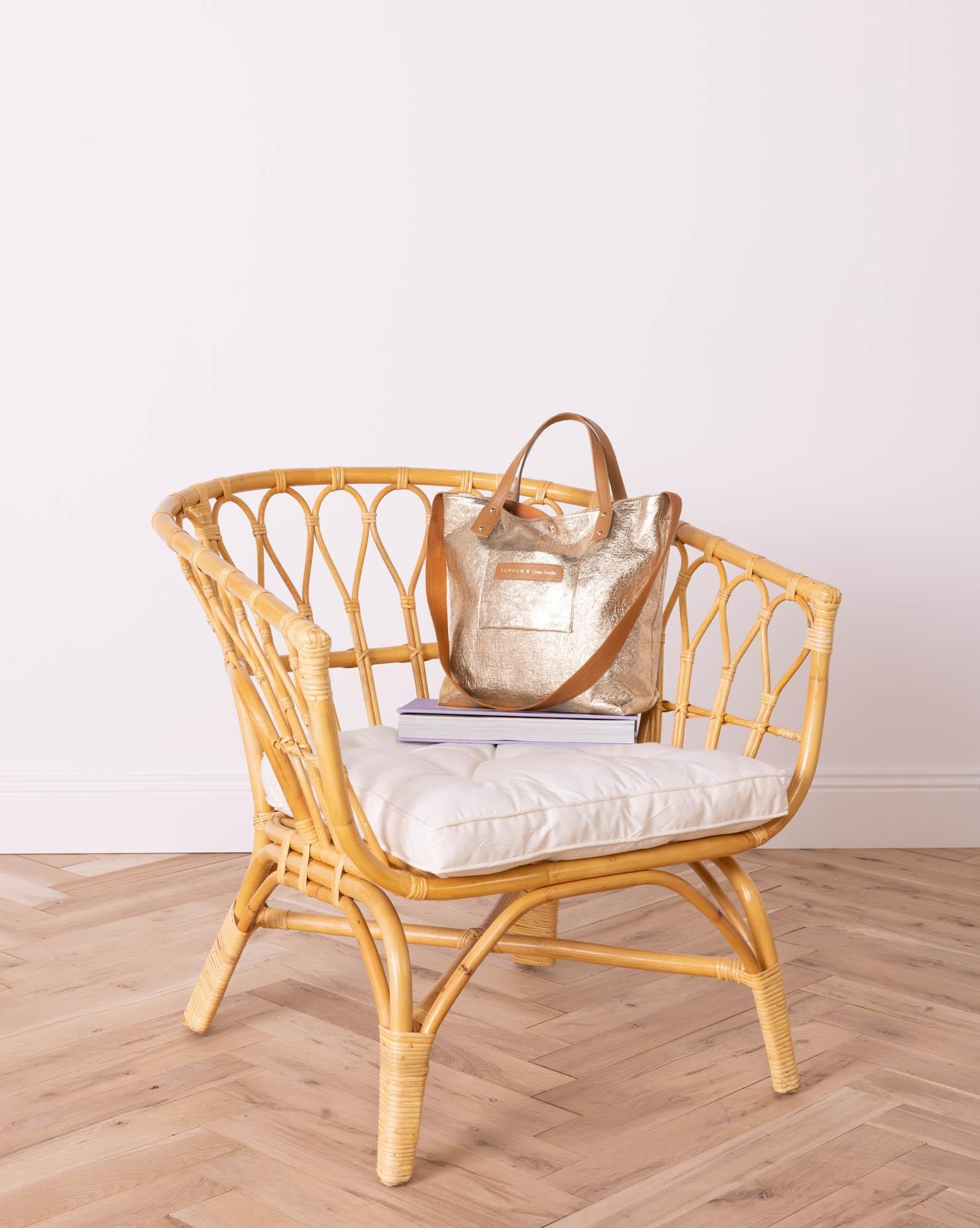 Cabas Ruban Doré Femme BONTON x CRAIE STUDIO