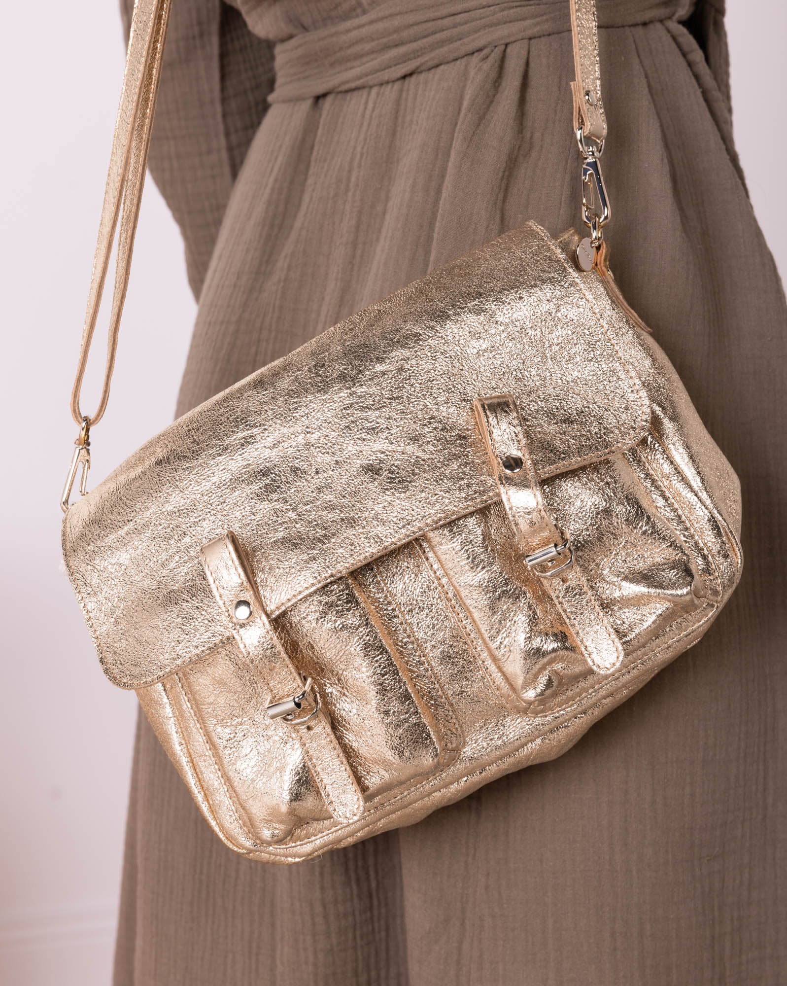 Besace Maths Doré Femme BONTON x CRAIE STUDIO
