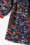 Dress - Dada Navy flowery in Velvet