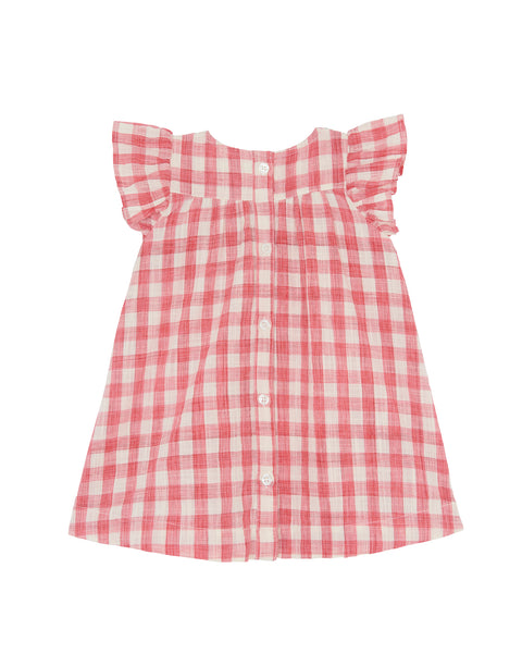Robe - Nopnop rouge Bébé coton et lyocell imprimé - Image principale