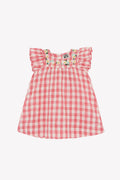 Dress - Nopnop Red Baby Cotton and Lyocell Print