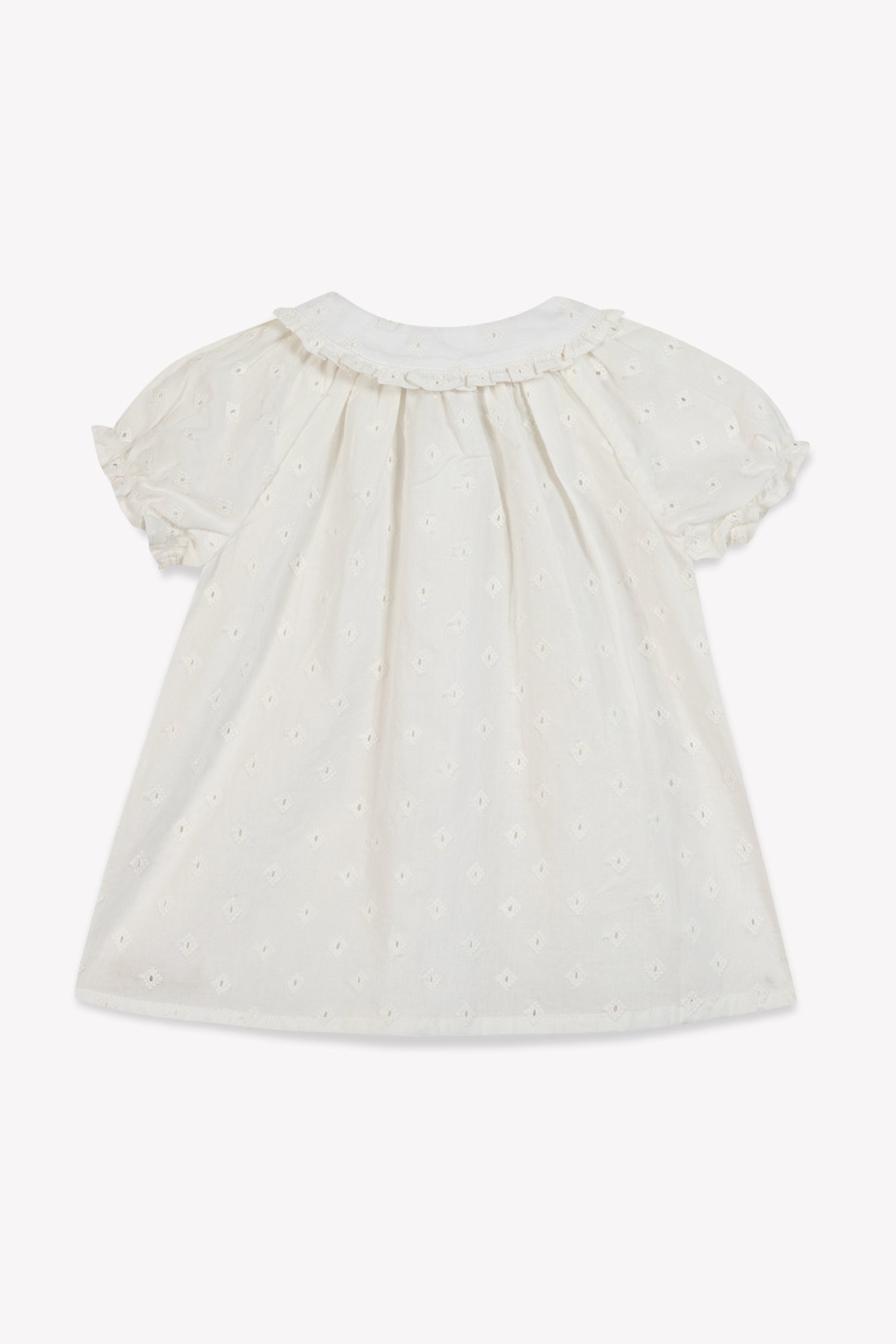 Blouse - Aria blanche Bébé coton façonné