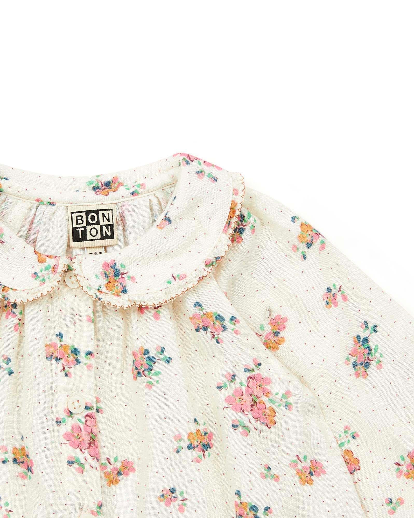 Blouse Bambi beige en gaze de coton