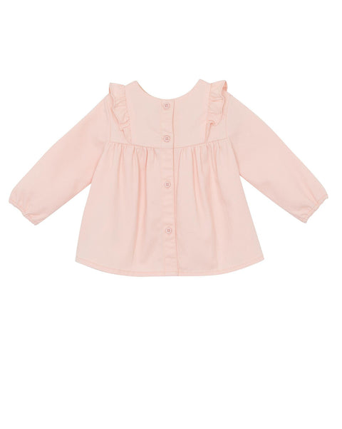 Blouse - Sequoia rose Bébé en velours de soie - Image principale