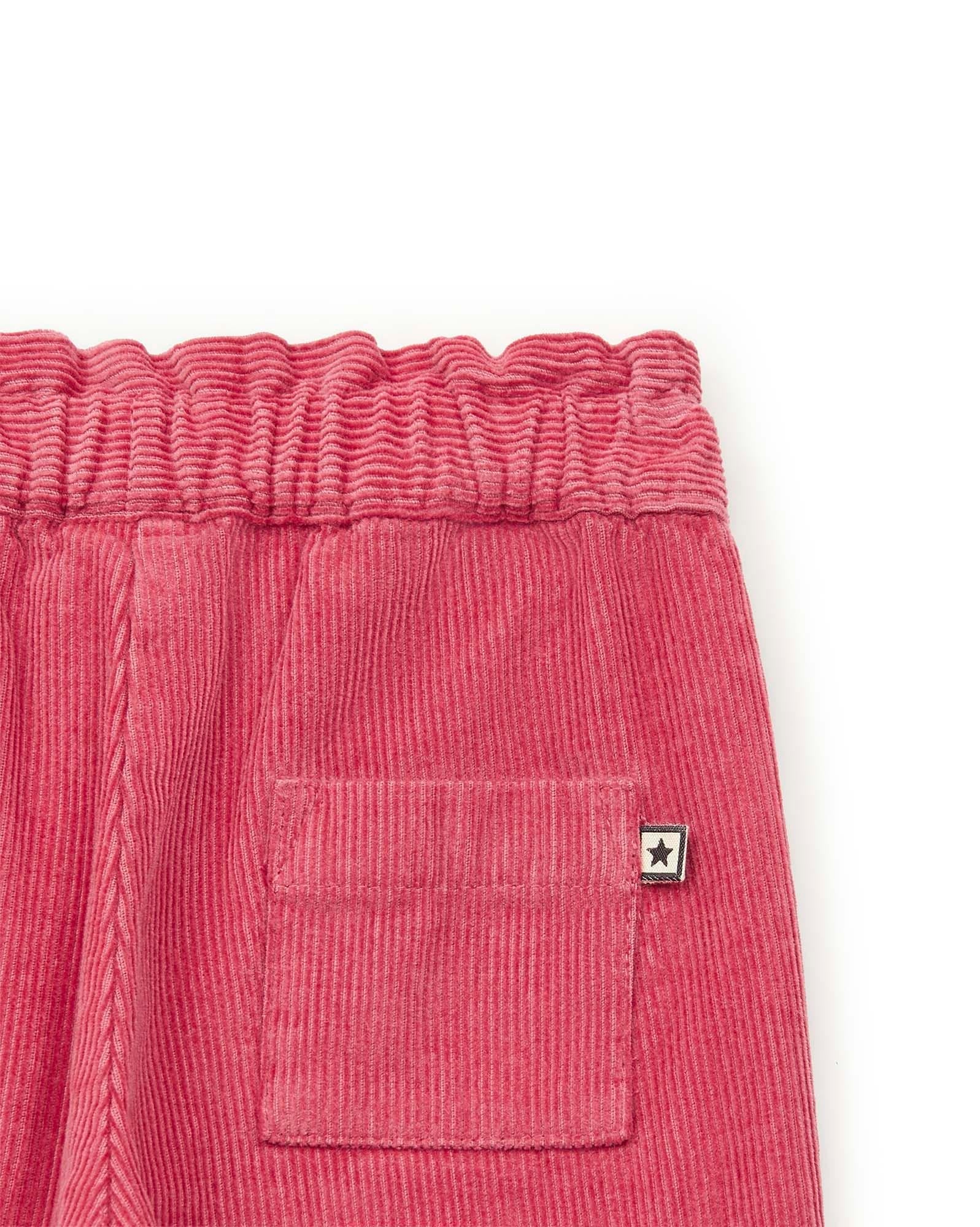 Pantalon Gina rose bébé en velours