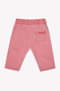 Trousers - Gina Pink Baby Cotton and linen canvas