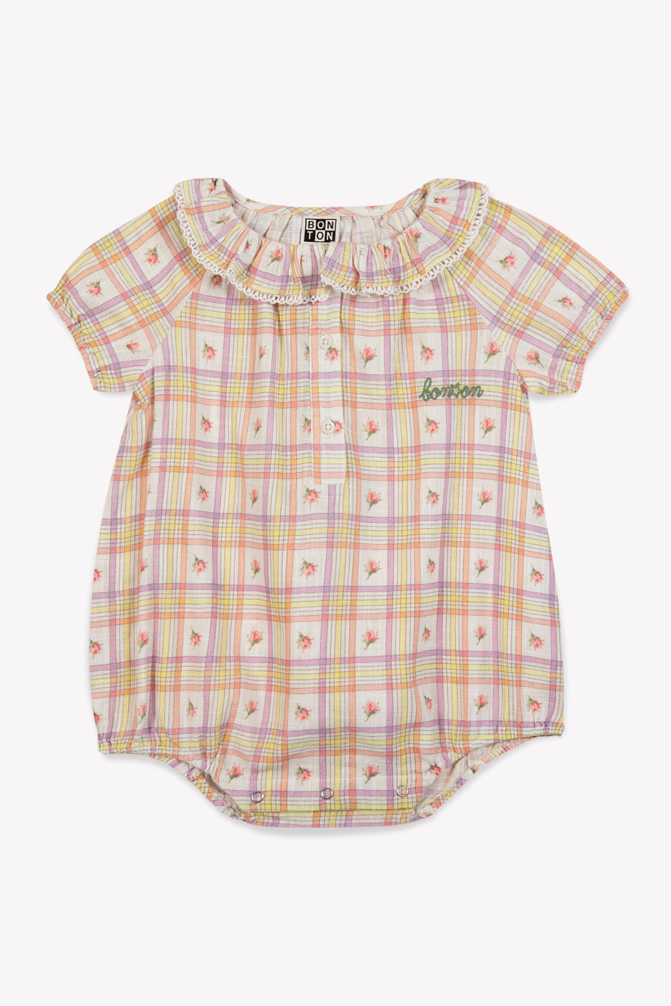 Jumpsuit - Cake Pink Baby cotton sail Print