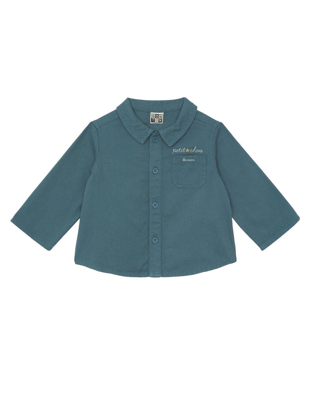 Shirt - Inter Verte Baby In twill 100% cotton scratched - Image principale