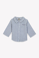 Shirt - Pan Ecrubébé striped cotton sail Blue