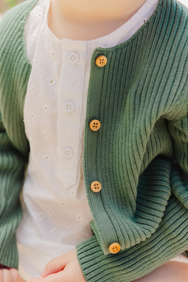 Cardigan - Sheep Green Baby organic cotton - Image alternative