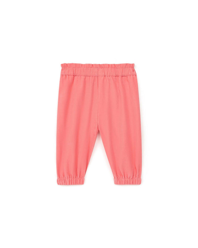 Pantalon - Biscotte rose bébé en velours - Image principale