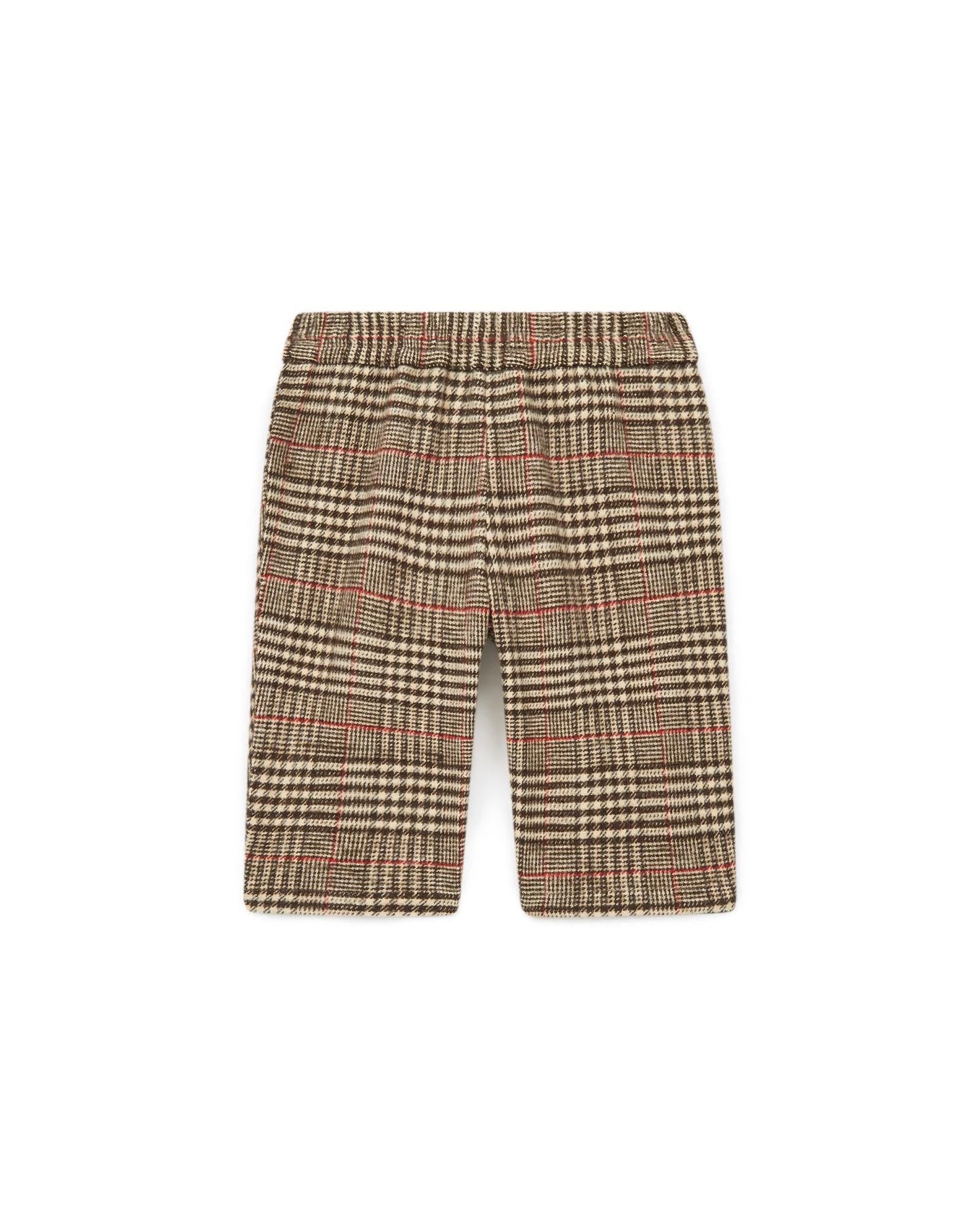 Trousers - Gino Brown Baby Cotton at Check
