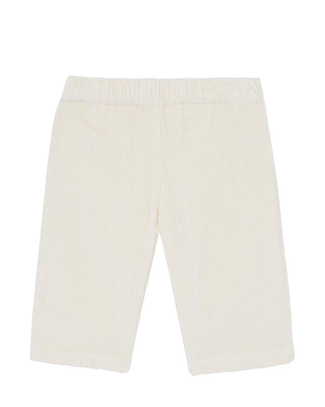 Trousers - Gino Beige Baby in Corduroy stretch - Image principale