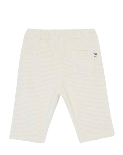 Trousers Gino Beige Baby in Corduroy stretch