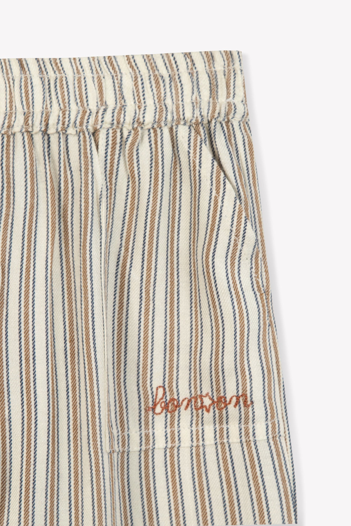 Trousers - Darius brown Baby Twill Scratch Viscose