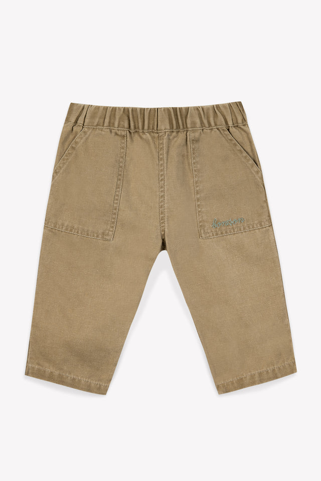 Trousers - Darius Beige Baby Linen cotton - Image principale