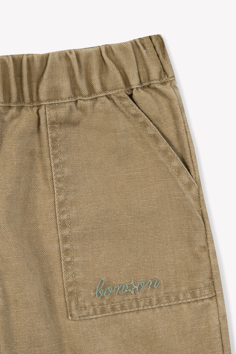 Trousers - Darius Beige Baby Linen cotton - Image principale