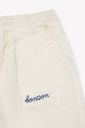 Trousers - Darius Ecru  Baby cotton twill