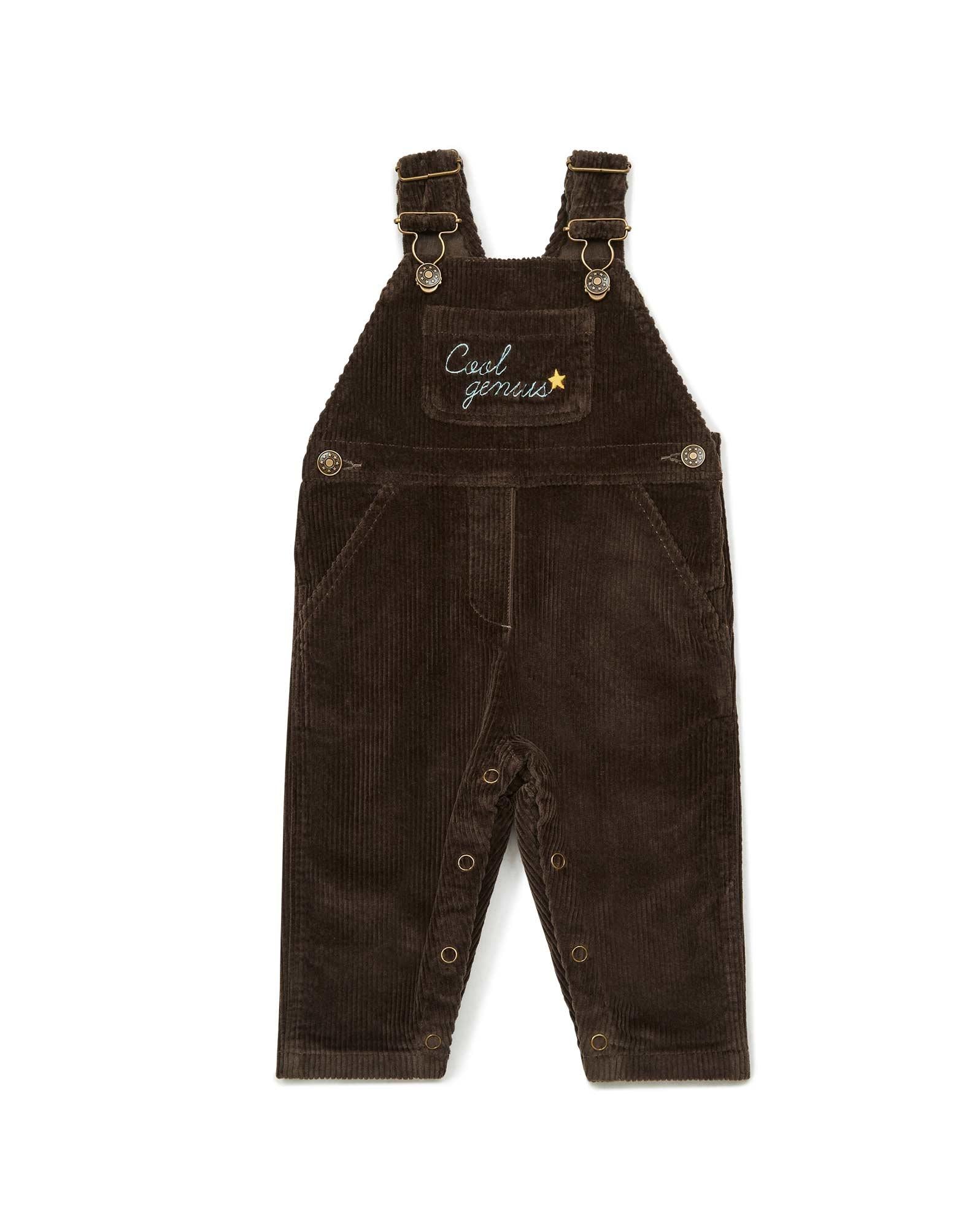 Salopette Icare marron Bébé en velours