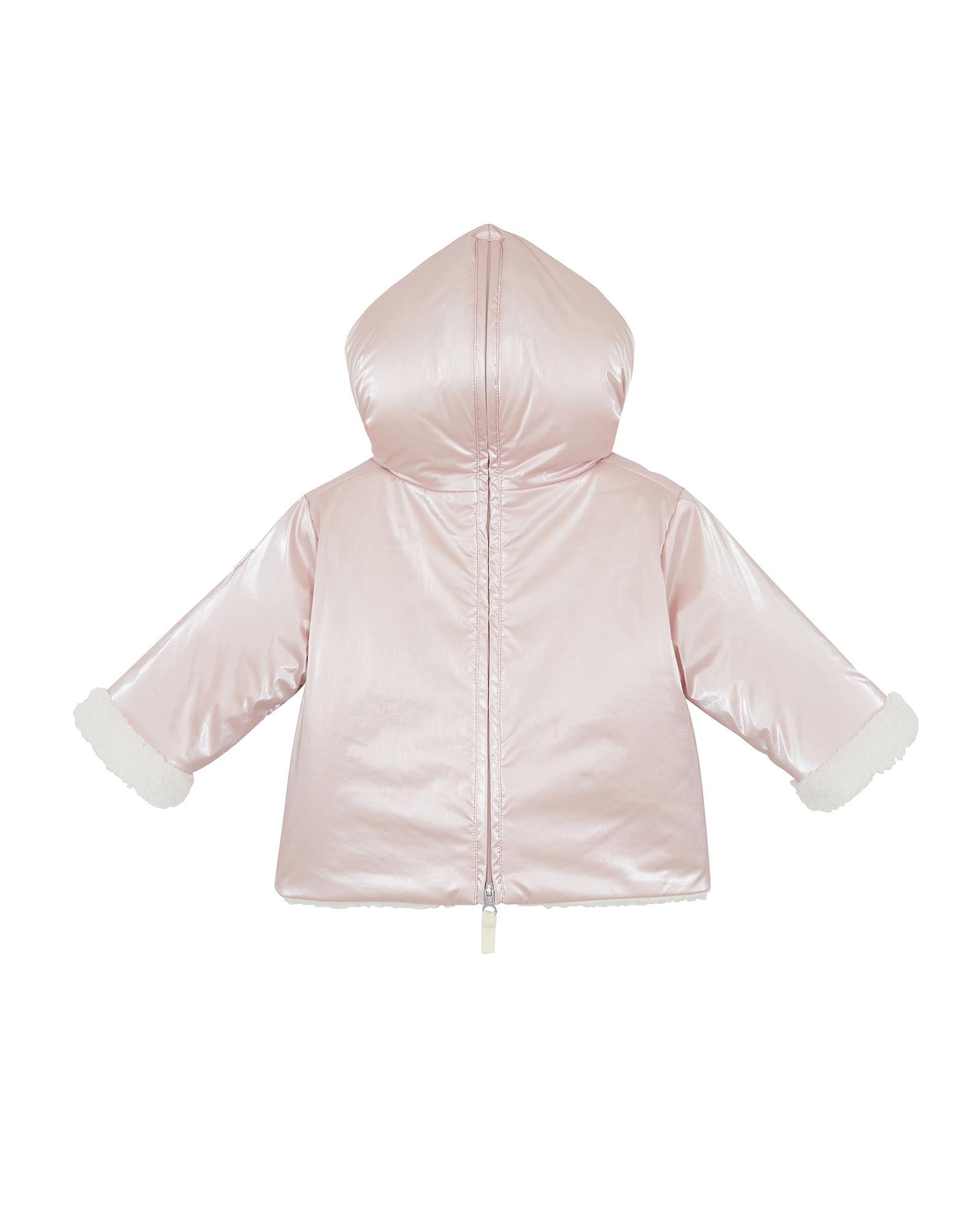 Manteau Camion rose bébé en nylon irisé