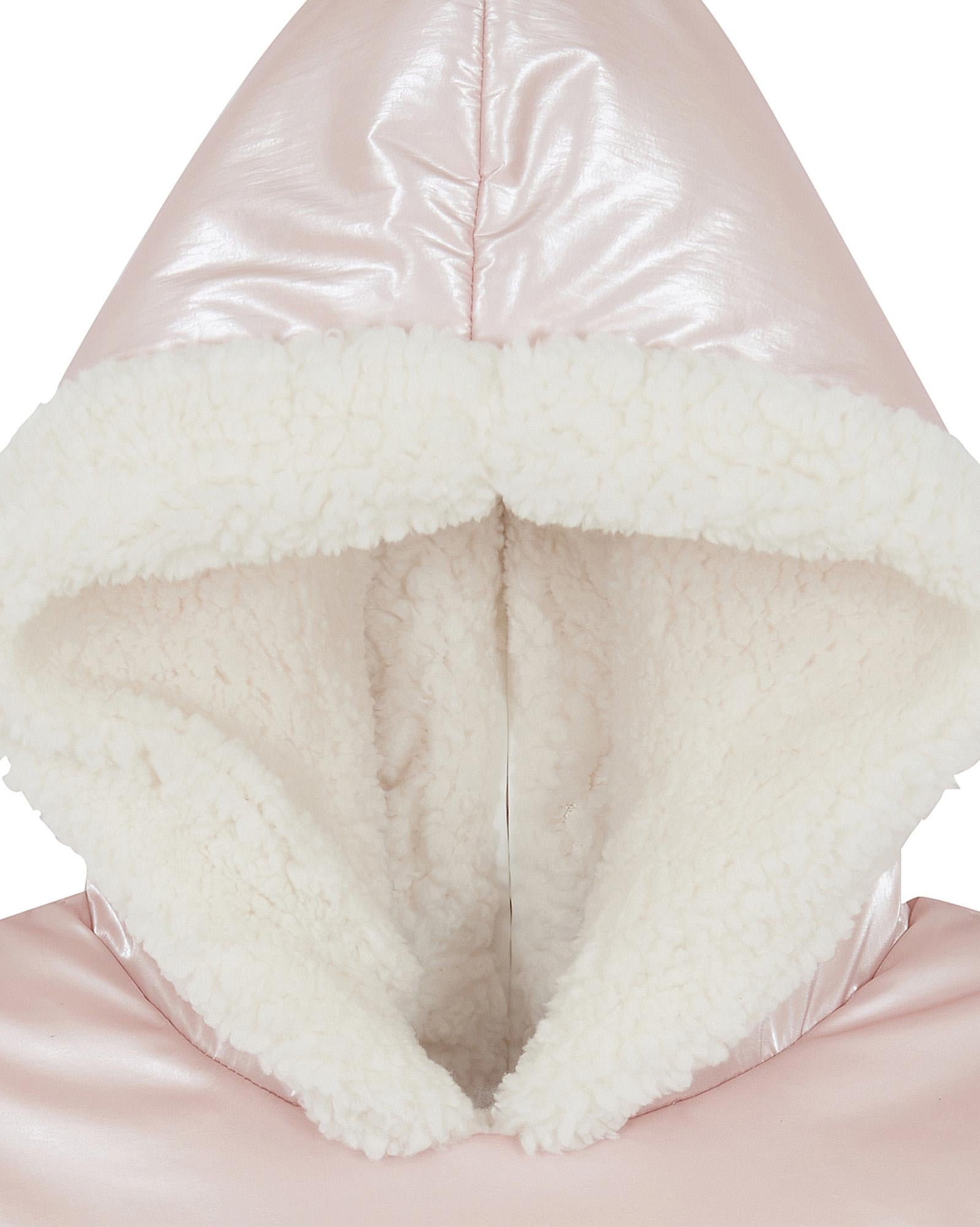 Manteau Camion rose bébé en nylon irisé