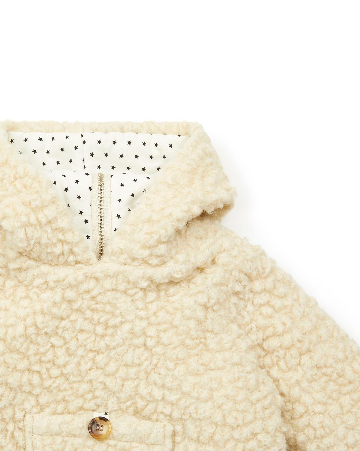 Coat - Truck Beige Baby In woolen bowl