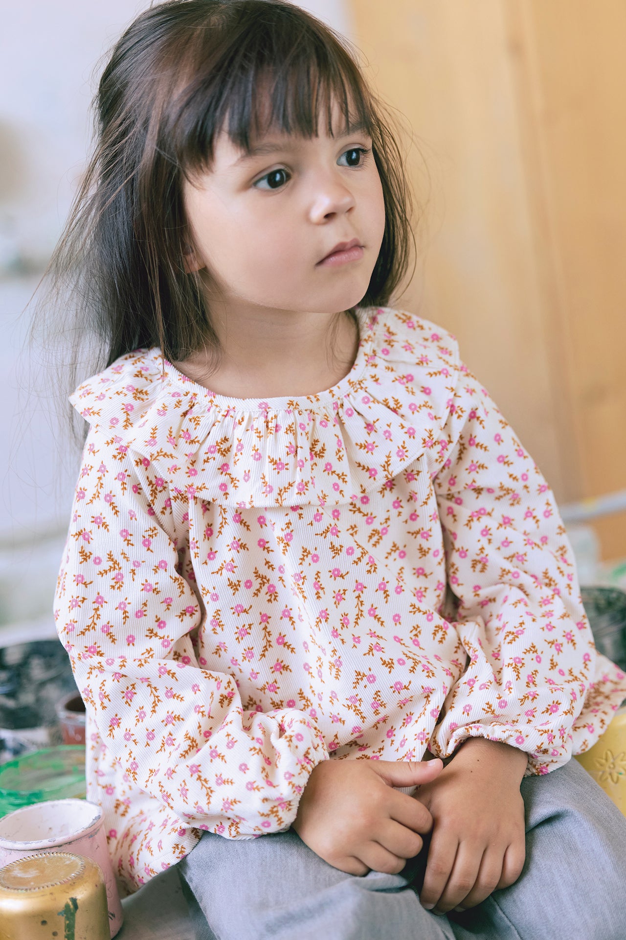 Blouse - Hugoline Print flowery