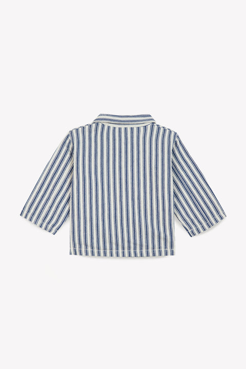 Jacket - Blue Elfie Baby TRAIN COTTON twill - Image principale