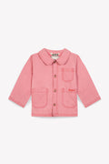 Jacket - elfie Pink Baby Cotton and linen canvas