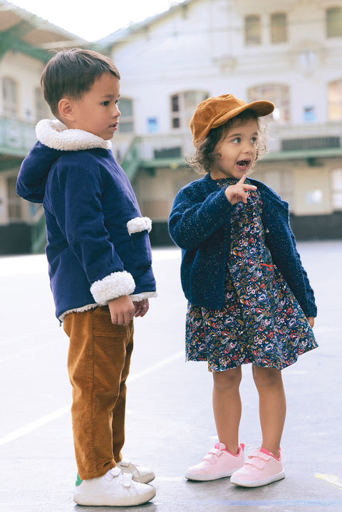 Coat - Navy Bonton - Image principale