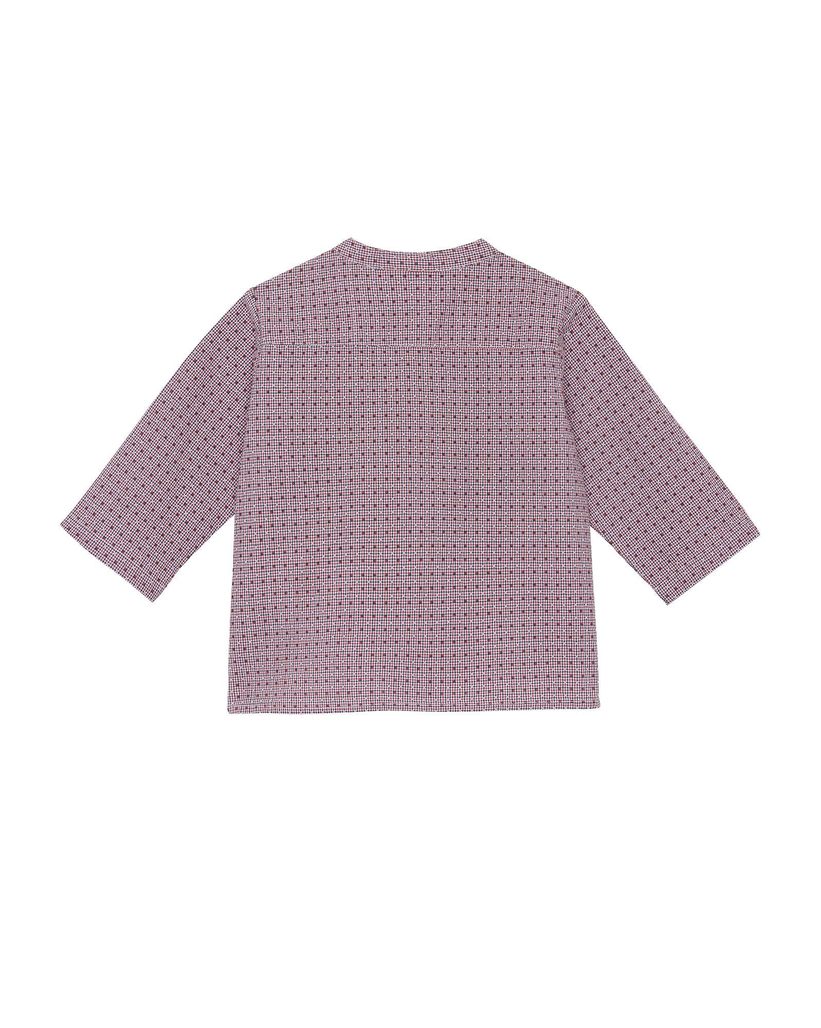 Chemise Inter bleue bébé à carreaux