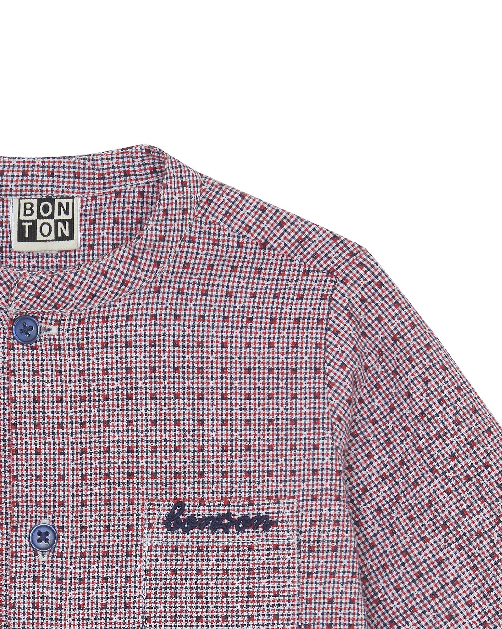 Chemise Inter bleue bébé à carreaux