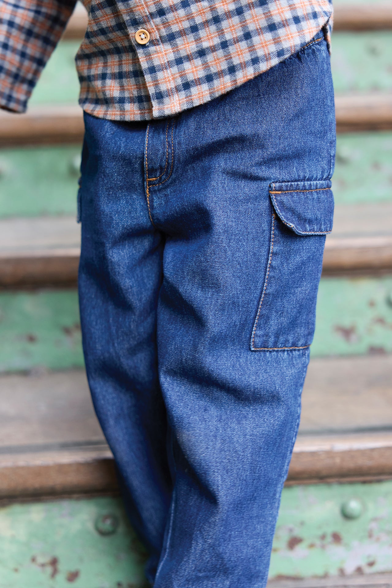 Trousers - Cargo Chambray Blue