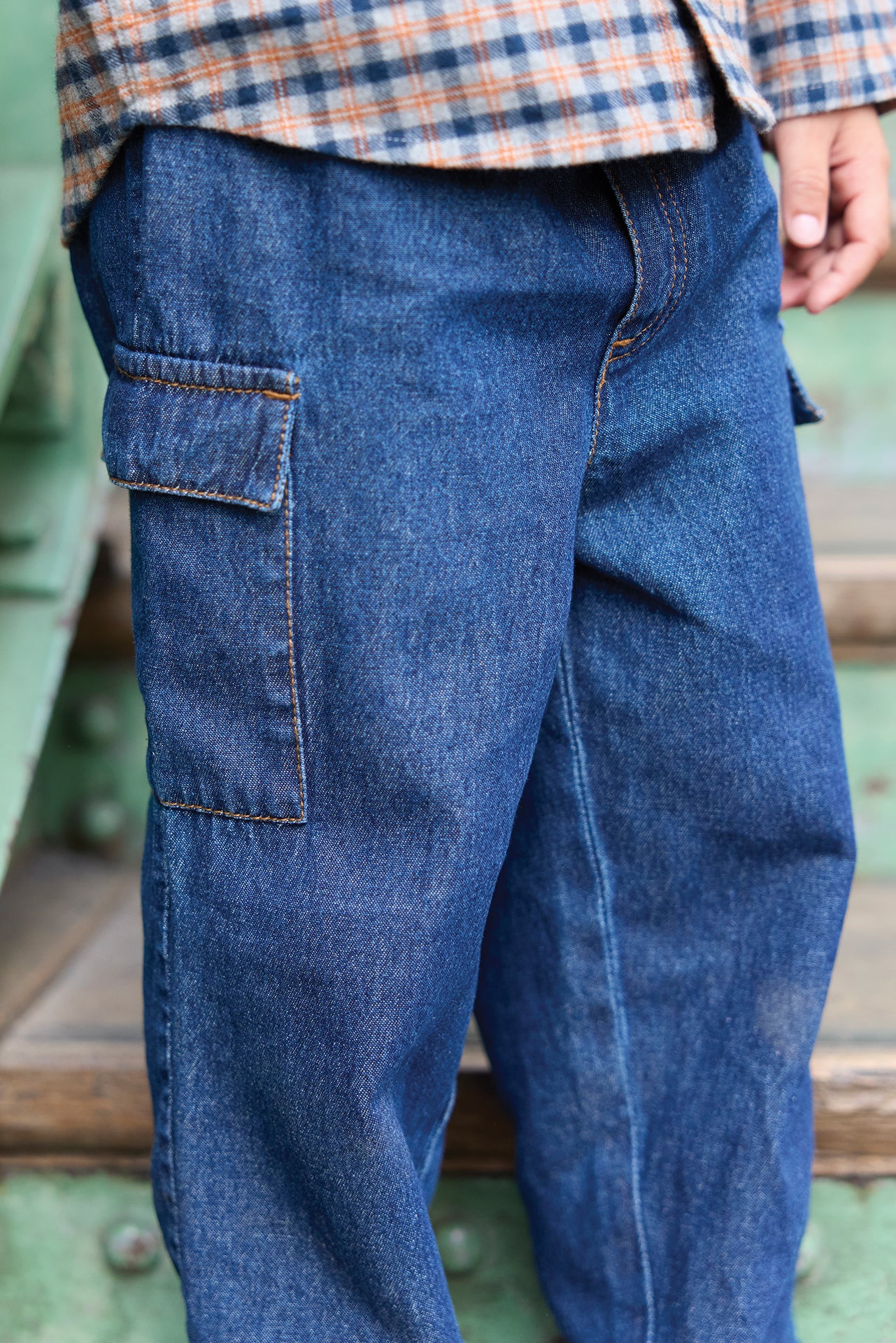Trousers - Cargo Chambray Blue