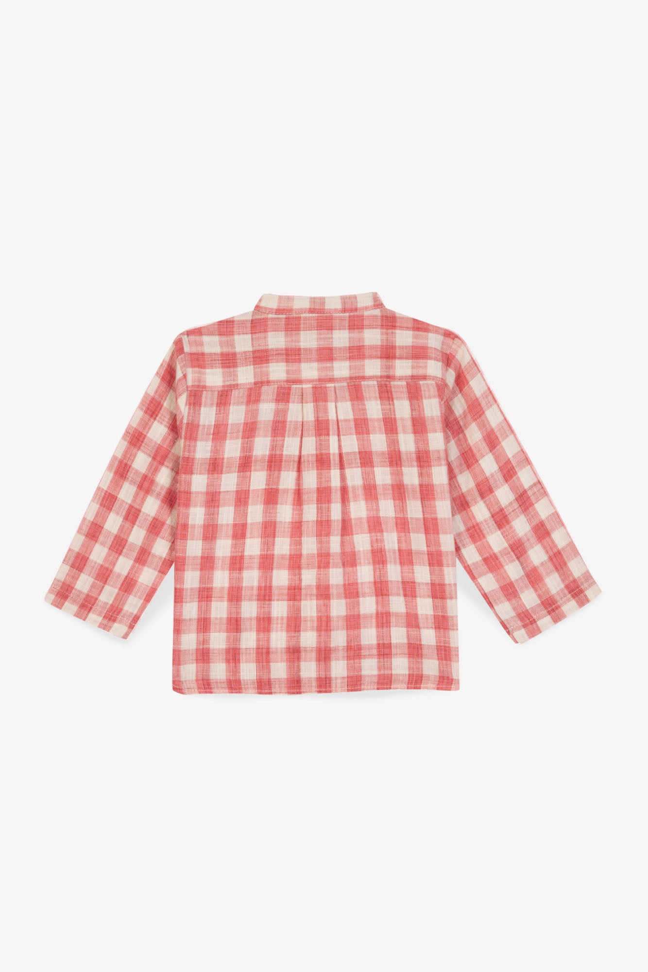 Shirt - Matt Red Baby Cotton Lyocell Print