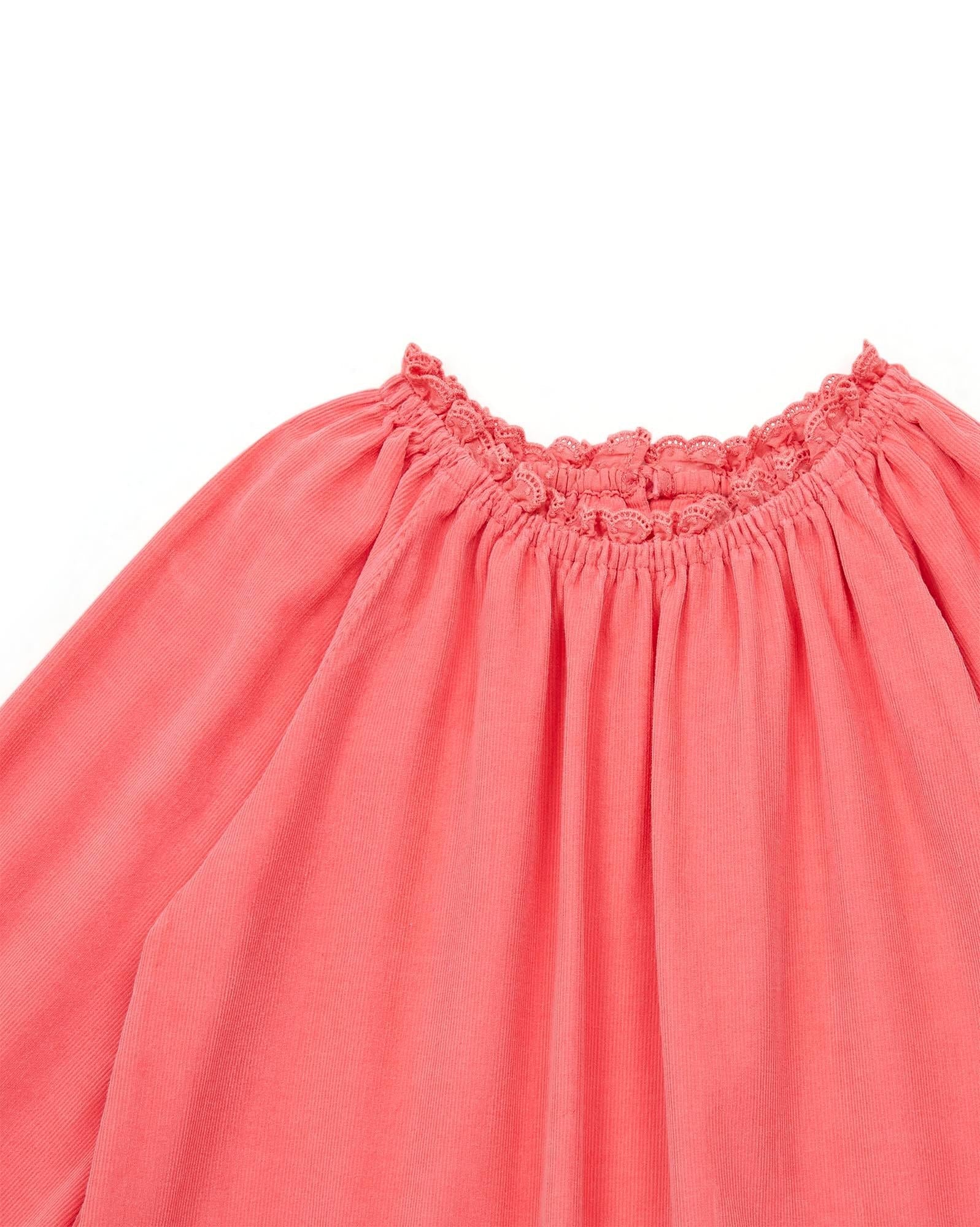 Robe Dahlia rose en velours