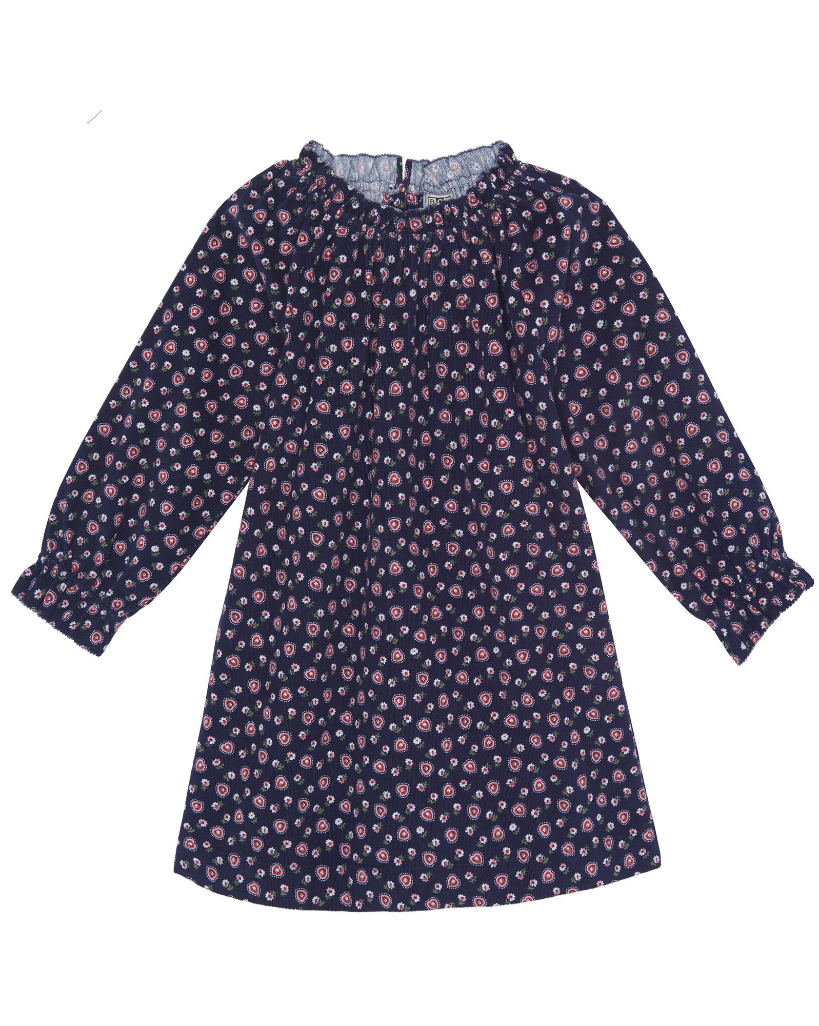 Robe Dahlia bleue en velours